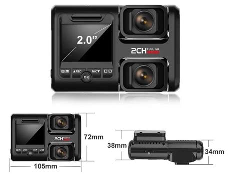 Dash Cam Sony Imx Dual Lens Fhd1080p Wifi Gps Car Camera - Buy Dash Cam ...