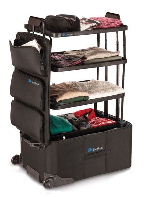 This Brilliant Suitcase Has Shelves | Built in shelves, Travel gadgets ...