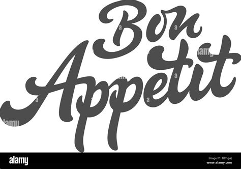 Bon Appetit vector text logo Stock Vector Image & Art - Alamy