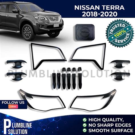 Nissan Terra Garnish Cover Set Black 2018 2019 2020 2021 Nissan Terra ...