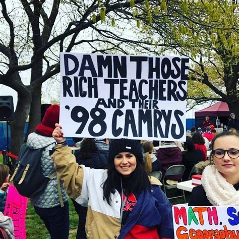 Oklahoma teacher walkout | Teachers strike, Teacher support, Teacher signs