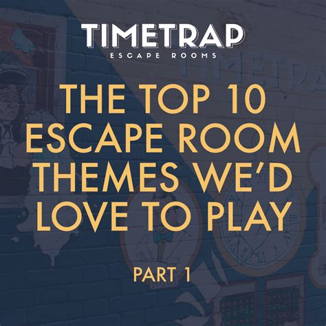 The Top 10 Escape Room Themes We’d Love to Play - Part 1 - TimeTrap