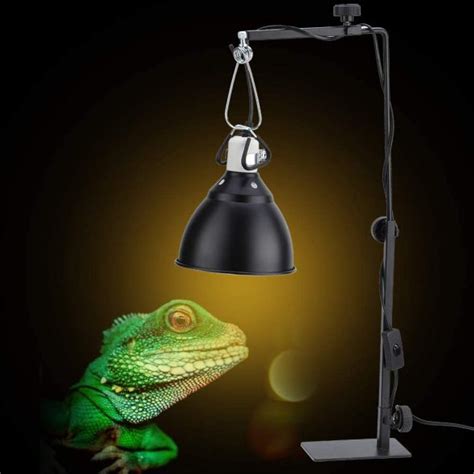 Pssopp Reptile Lamp Stand Adjustable Telescopic Floor Heat Light Stand ...