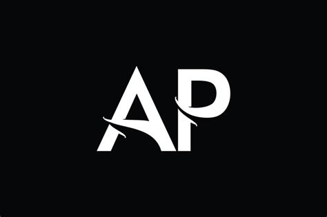 AP Monogram logo design By Vectorseller | TheHungryJPEG | Monogram logo ...