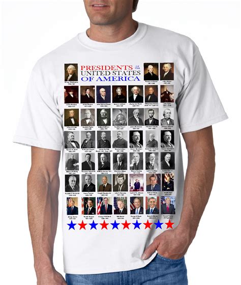 Get your short sleeve shirt with a picture of all US presidents and the ...