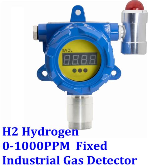 H2 Hydrogen Fixed Gas Detector With Display Alarm Industrial Monitor 0 ...