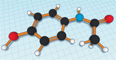 Structural Formula For Acetaminophen