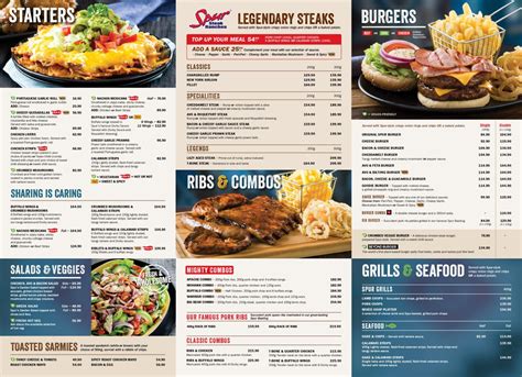 Spur Menu and Prices South Africa