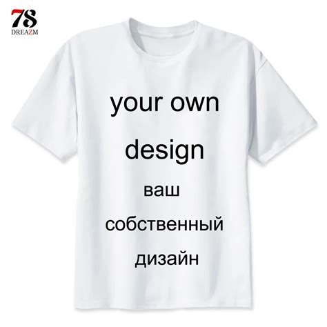 Your own Design Brand T Shirt Logo/Picture customize Short Sleeve DIY T ...