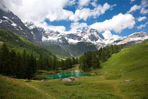 austria, Mountains, Forests, Lake, Sky, Scenery, Clouds, Alps, Nature ...