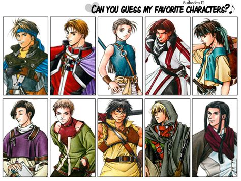 My favourite Suikoden II male characters by Gini-Gini on DeviantArt