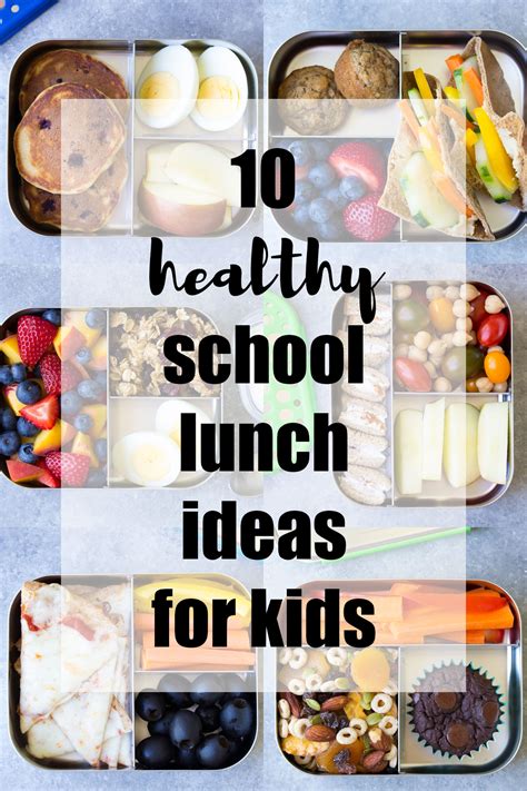 10 More Healthy Lunch Ideas for Kids (for the School Lunch Box or Home ...