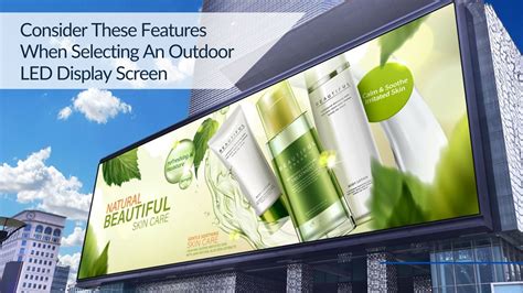 Consider These Features When Selecting An Outdoor LED Display Screen ...