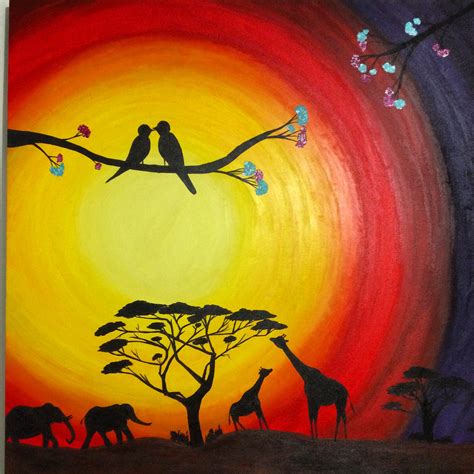 Black Shadow Art: African Sunset