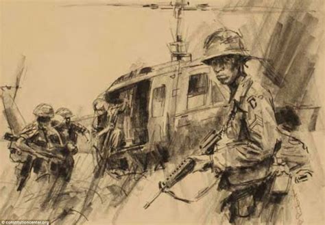 Dramatic artwork by US soldiers shows a century of war through their ...