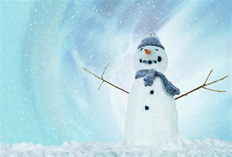 Snowman With Arms Open Photograph by Gandee Vasan - Fine Art America