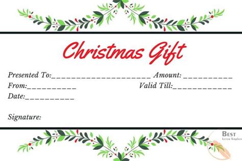 Free Blank Printable Gift Voucher Template in Word & PDF