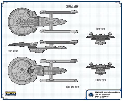 Excelsior Class Starship Schematics