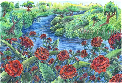 Field of Roses by kxeron on DeviantArt