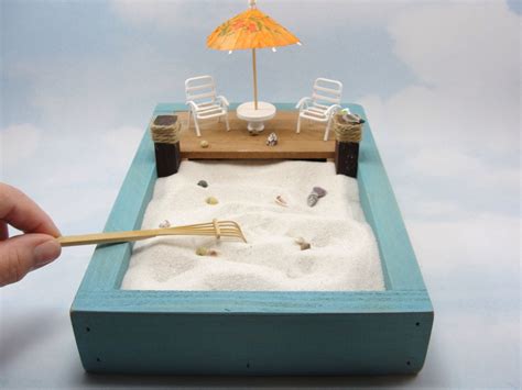 Miniature Zen Beach Garden Kit 2 Miniature Beach Chairs With | Etsy ...