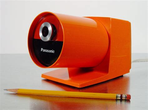 Midcentury Modern Orange Electric Pencil Sharpener by | Etsy | Electric ...