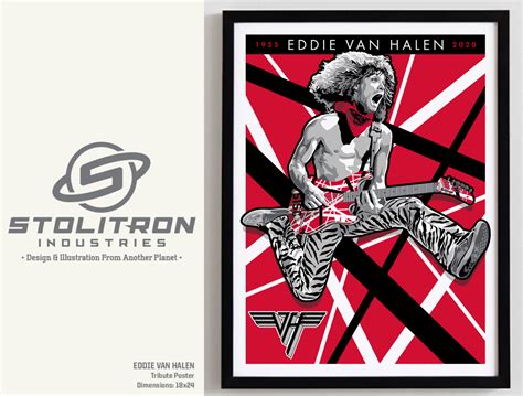 Eddie Van Halen Tribute Graphic by Randy Stolinas on Dribbble