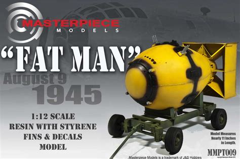 1/12 Scale Fat Man Atomic Bomb | Masterpiece Models | WW2 Model Kits