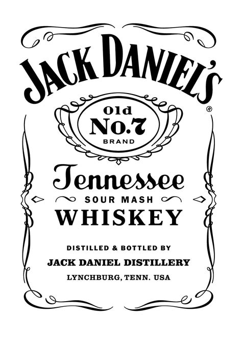 Jack Daniels Label Sticker