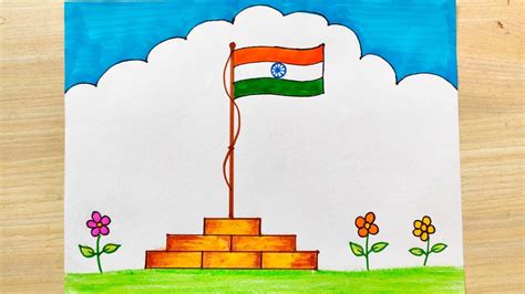 How to draw Indian National Flag|Republic Day Special National Flag ...