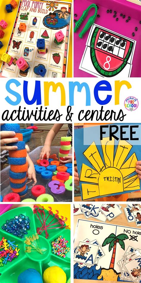 Summer Activities & Centers for Little Learners | Summer school ...