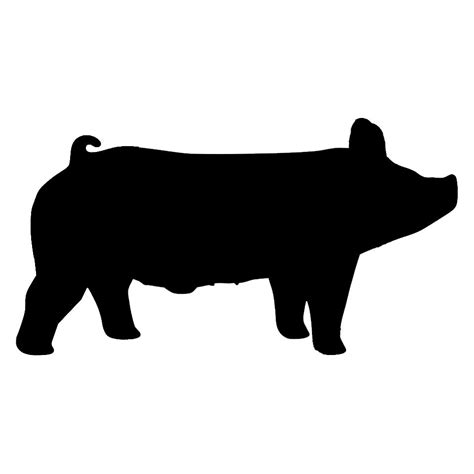 Show Pig Silhouette at GetDrawings | Free download