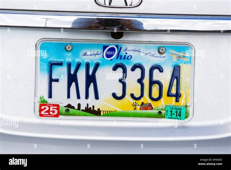 Ohio state license plate, USA Stock Photo - Alamy