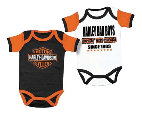 Harley-Davidson® Baby Boys' Cradle Creeper Set, 2 Pack, White/Black ...