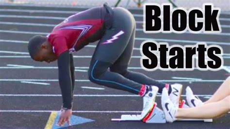 How to Use Starting Blocks | Become a Better Sprinter - YouTube