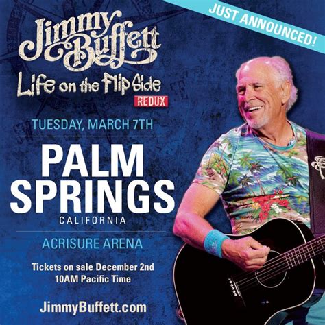 Palm Springs Tour Stop Added to 2023 Tour » Jimmy Buffett World