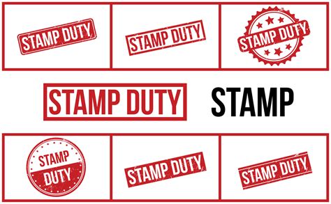 Stamp Duty Rubber Stamp Set Vector 23393014 Vector Art at Vecteezy