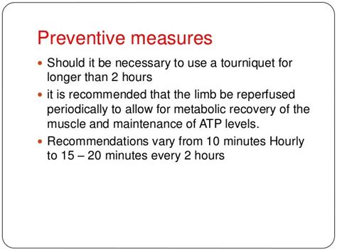 TOURNIQUET AND ITS EFFECTS