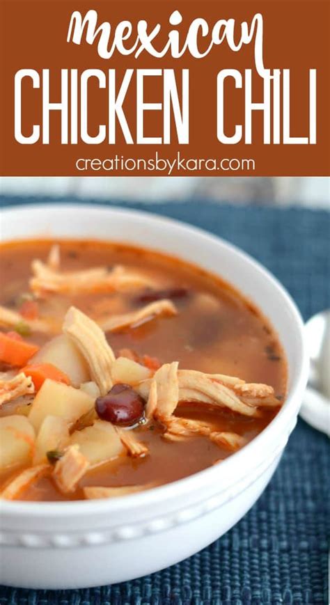 Mexican Chicken Chili - this hearty and delicious soup is full of ...