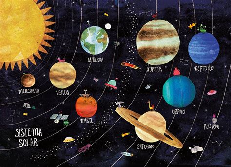 Solar System Poster Drawing