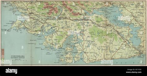 CONNEMARA SOUTH. Lough Corrib Moycullen Bogs Galway Oughterard 12 Pins ...