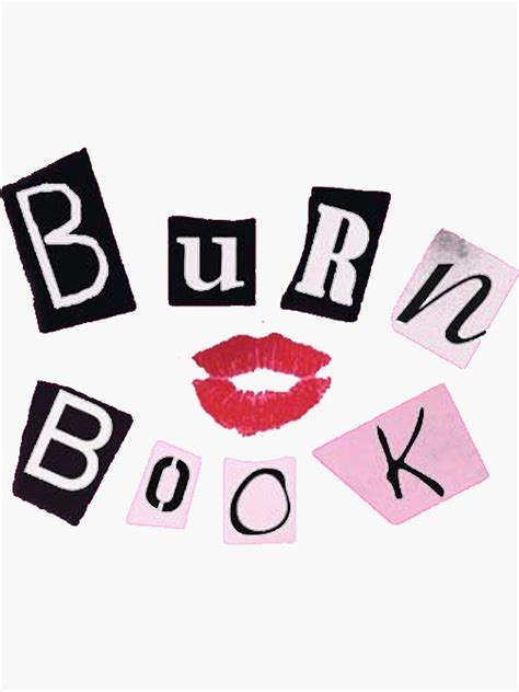 Burn Book Sticker by LadyBoner69 | Mean girls burn book, Book logo ...