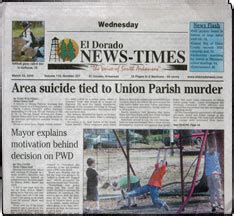 El Dorado News-Times. South Arkansas Sunday News is mailed to over ...