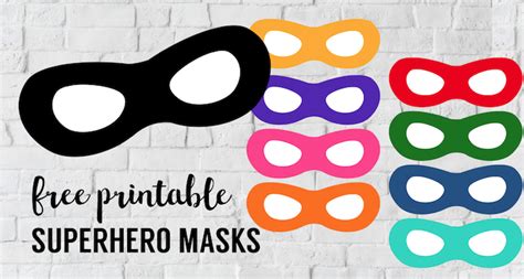 Incredibles Free Printable Superhero Masks - Paper Trail Design