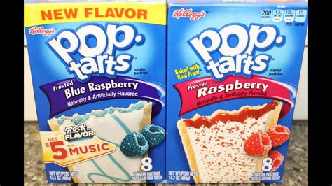 Blue Raspberry Pop Tarts vs Raspberry Pop Tarts Blind Taste Test ...