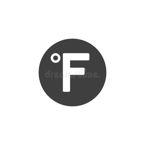 Fahrenheit Degree Vector Icon Stock Vector - Illustration of logo ...