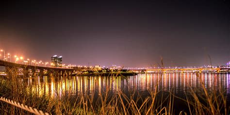 Seongsu Bridge Night View At Han River Photograph by Shene - Pixels