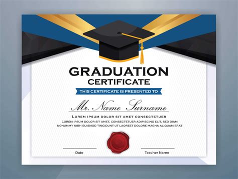 Printable Certificate Of Graduation