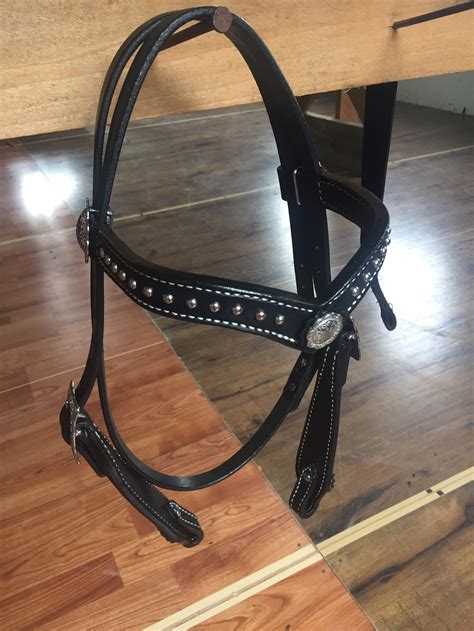 Black Leather Horse Bridle Amish Made | Etsy