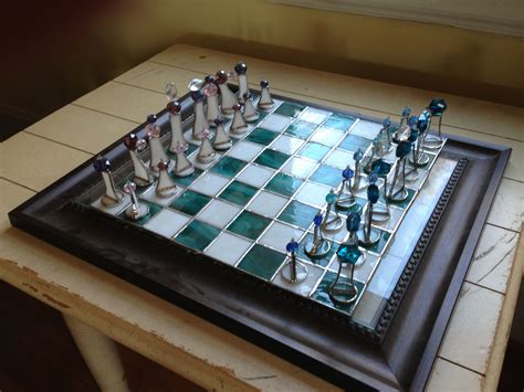 Stained Glass Chess Set