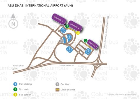 Map Of Abu Dhabi Airport - Topographic Map World